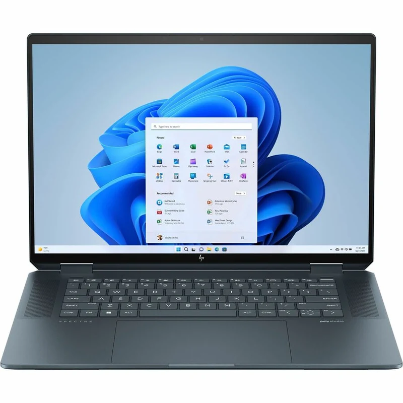 Ordinateur portable convertible 360 en 16 à écran tactile HP Spectre x0000 16-aa0000 16-aa2ca 1" - 2.8K - Intel Core Ultra 7 155H - Plateforme Intel Evo - 16 Go - SSD 1 To - Aluminium bleu sidéral 962Z9UA#ABL