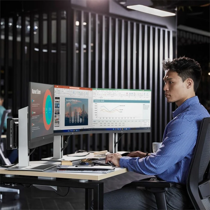 Ordinateur de bureau HP Elite Mini 800 G9 - Intel Core i7 14e génération i7-14700T - Technologie vPro - 16 Go - SSD 256 Go - Mini ordinateur de bureau A12GRUT#ABC