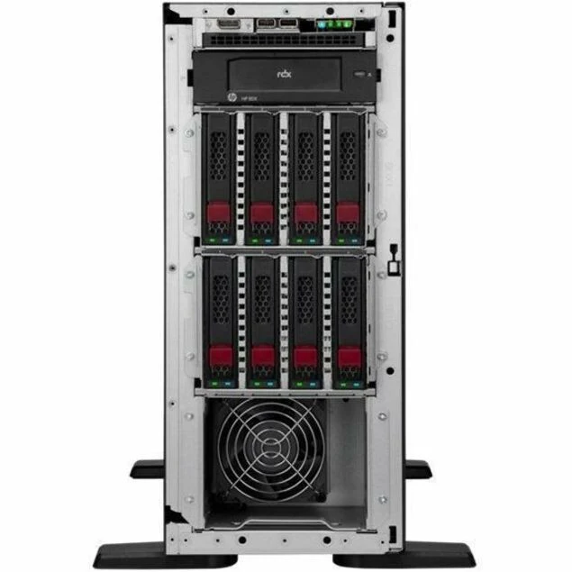 Serveur tour HPE ProLiant ML110 G11 4.5U - 1 x Intel Xeon Silver 4410Y 2 GHz - 32 Go de RAM - 960 Go de SSD - (2 x 480 Go) Configuration SSD - Contrôleur Serial ATA, Serial Attached SCSI (SAS) P69303-005