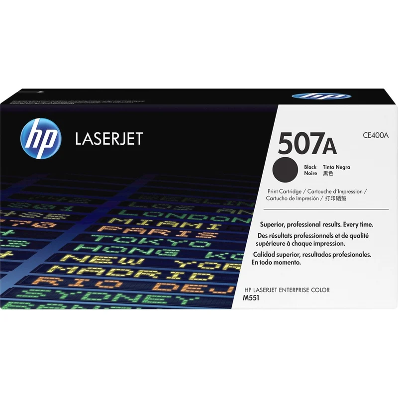 Cartouche de toner laser d'origine HP 507A (CE400A) - Paquet unique - Noir - 1 de chaque CE400A