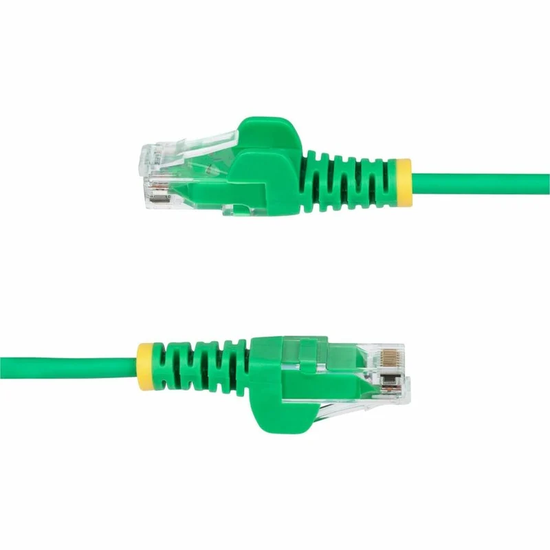 Câble Ethernet CAT1 fin vert StarTech.com de 6 m, RJ45 fin sans accroc, UTP, LSZH, cuivre nu 28 AWG, cordon de raccordement réseau fin, testé Fluke N6PAT1GNS