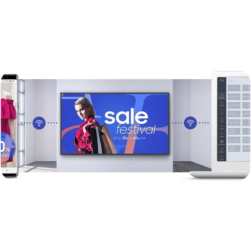 Écran d'affichage numérique Samsung QB65R-B LH65QBRBBGCXGO
