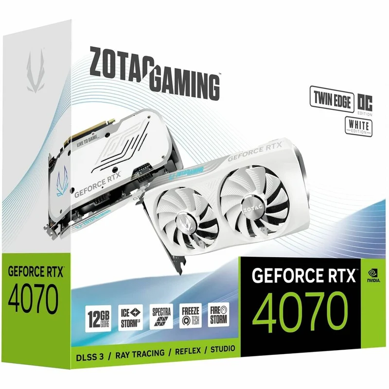Carte graphique Zotac NVIDIA GeForce RTX 4070 - 12 Go GDDR6 ZT-D40740Q-10M