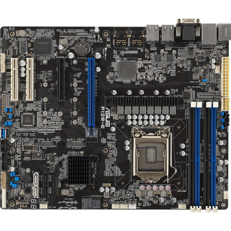 Carte mère serveur Asus P12R-E - Chipset Intel C256 - Socket LGA-1200 - ATX P12R-E