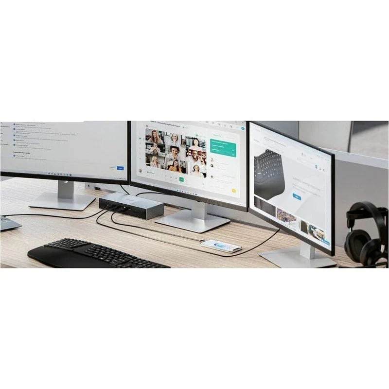 Station d'accueil Kensington SD5000T5 EQ Thunderbolt 5 Triple 4K avec alimentation 140 W - Windows/macOS K35201NA