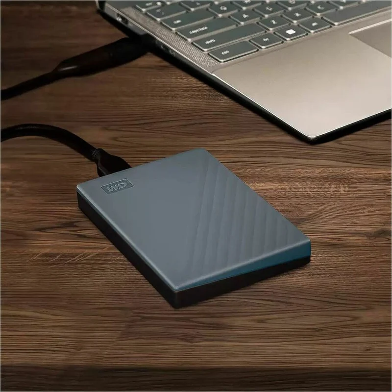 Disque dur externe portable WD My Passport WDBY3J0060BGY-WESN 6 To - Gris silicone WDBY3J0060BGY-WESN