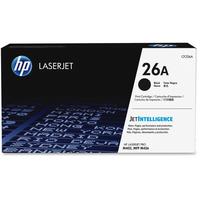 Cartouche de toner laser d'origine HP 26A - Pack noir CF226A