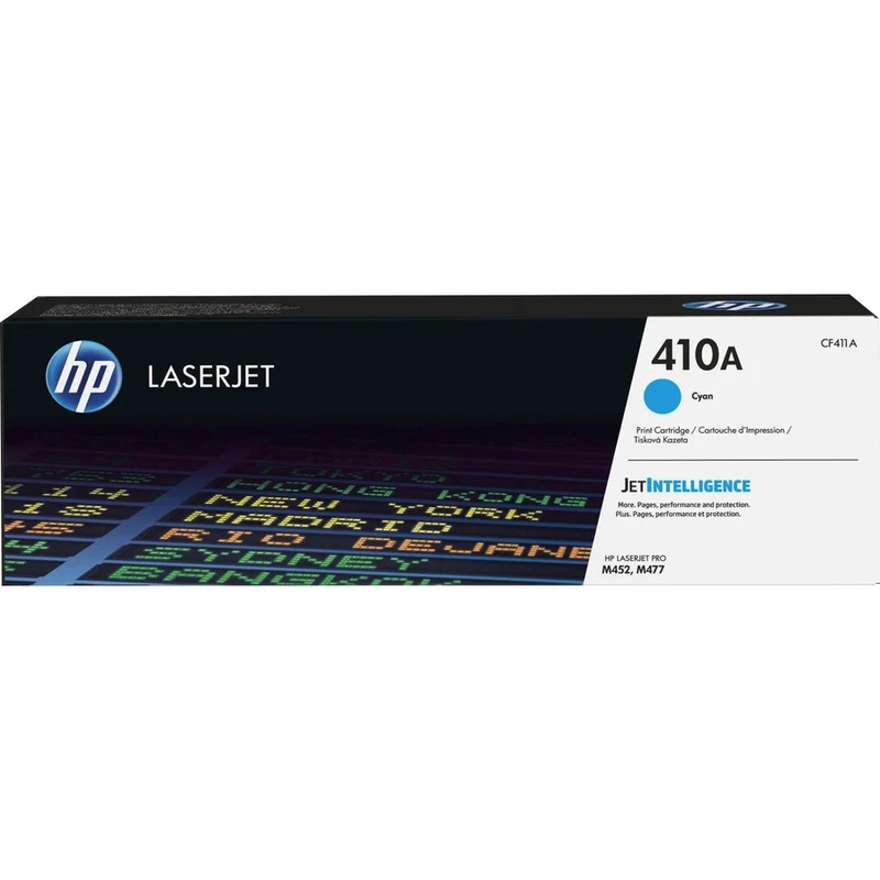 Cartouche de toner laser d'origine HP 410A - Paquet unique - Cyan - 1 unité CF411A