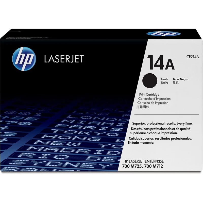Cartouche de toner laser d'origine HP 14A (CF214A) - Paquet unique - Noir - 1 de chaque CF214A