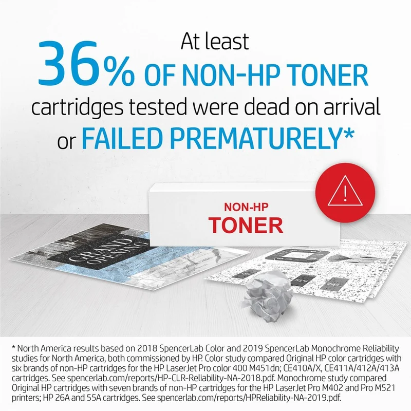 Cartouche de toner laser HP 37X (CF237X) d'origine à haut rendement - Noir - 1 pièce CF237X