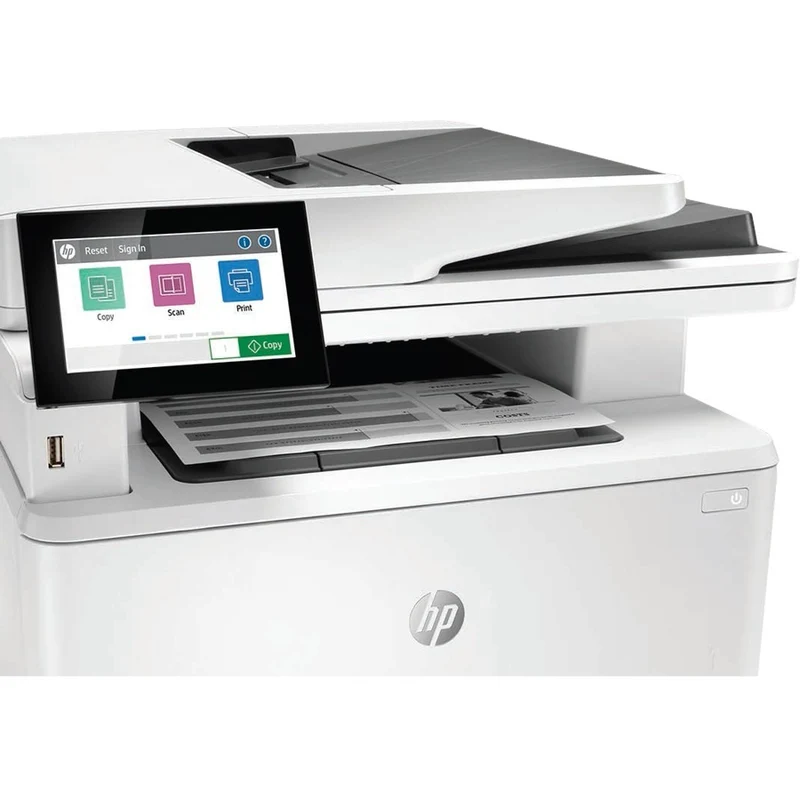 Imprimante multifonction laser HP LaserJet M430f-Monochrome-Copieur/Fax/Scanner-42 ppm Impression monochrome-1200x1200 Impression-Impression recto verso automatique-100000 pages mensuellement-350 feuilles Entrée-Scanner couleur-600 Scan optique-Fax monochrome-Gigabit Ethernet 3PZ55A#BGJ