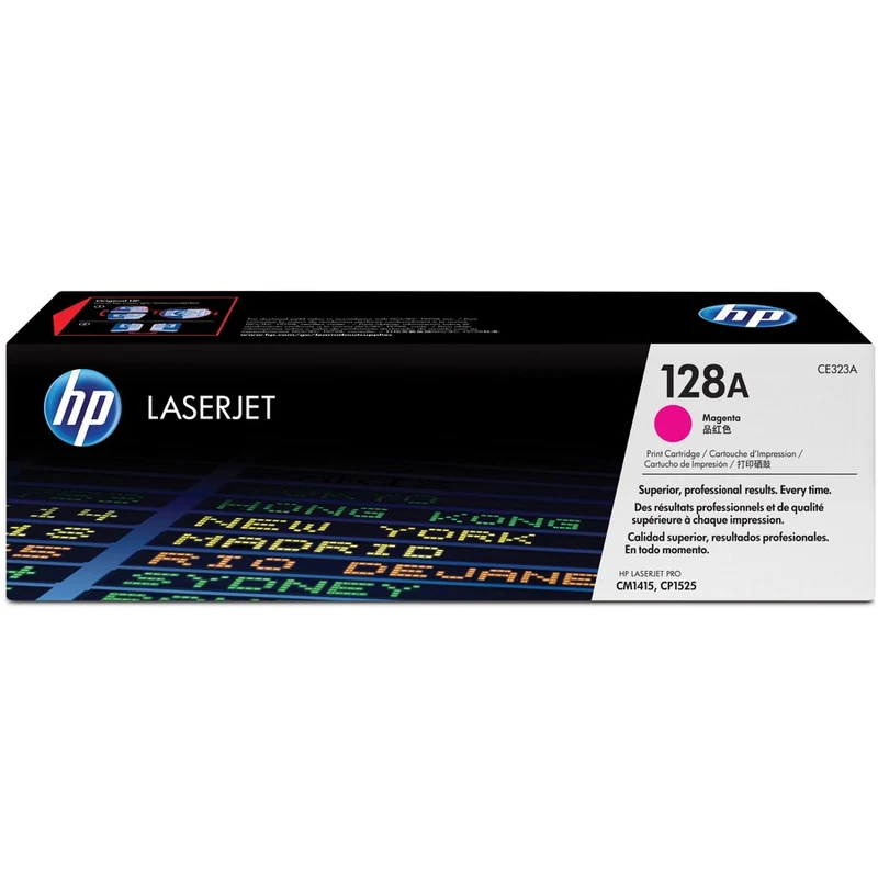 Cartouche de toner laser d'origine HP 128A (CE323A) - Paquet unique - Magenta - 1 unité CE323A
