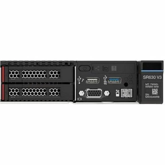 Serveur rack 630U Lenovo ThinkSystem SR3 V7 731000D1NA - 1 x Intel Xeon Silver 4410T 2.70 GHz - 64 Go RAM - SSD 5.76 To - (3 x 1.92 To) Configuration SSD - Contrôleur SAS 12 Gb/s 7D731000NA
