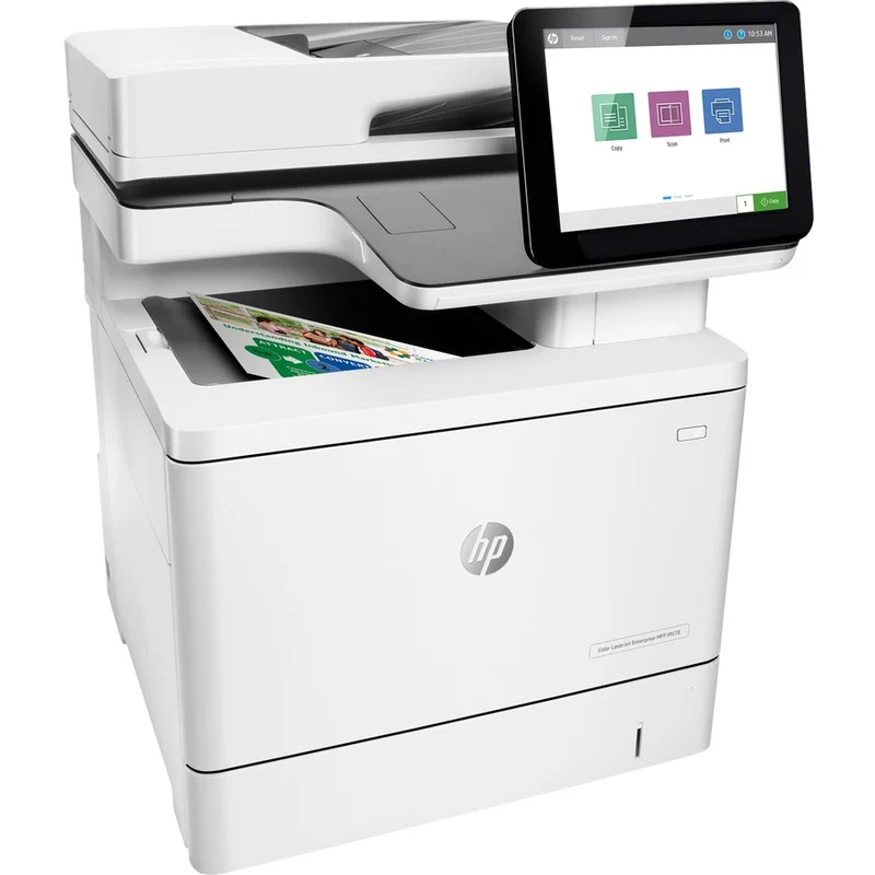Imprimante multifonction laser HP LaserJet M578 M578dn-copieur/scanner couleur-40 ppm impression monochrome/couleur-impression 1200 x 1200-impression recto verso automatique-80000 pages par mois-650 feuilles entrée-scanner couleur-600 numérisation optique-Gigabit Ethernet 7ZU85A#BGJ