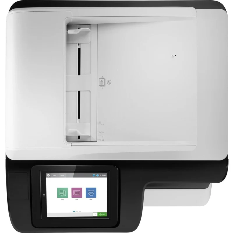 Imprimante multifonction HP 779 779dn Page Wide Array - Copieur/Scanner couleur - Impression monochrome/couleur 65 ppm - Impression 2400 x 1200 - Impression recto verso automatique - 100000 650 pages par mois - 600 feuilles d'entrée - Scanner couleur - 4 numérisation optique - Gigabit Ethernet 45PZ1A#BXNUMXH