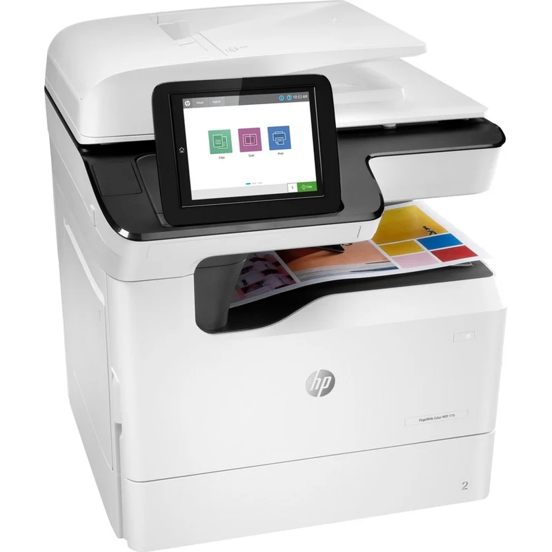 Imprimante multifonction HP 779 779dn Page Wide Array - Copieur/Scanner couleur - Impression monochrome/couleur 65 ppm - Impression 2400 x 1200 - Impression recto verso automatique - 100000 650 pages par mois - 600 feuilles d'entrée - Scanner couleur - 4 numérisation optique - Gigabit Ethernet 45PZ1A#BXNUMXH