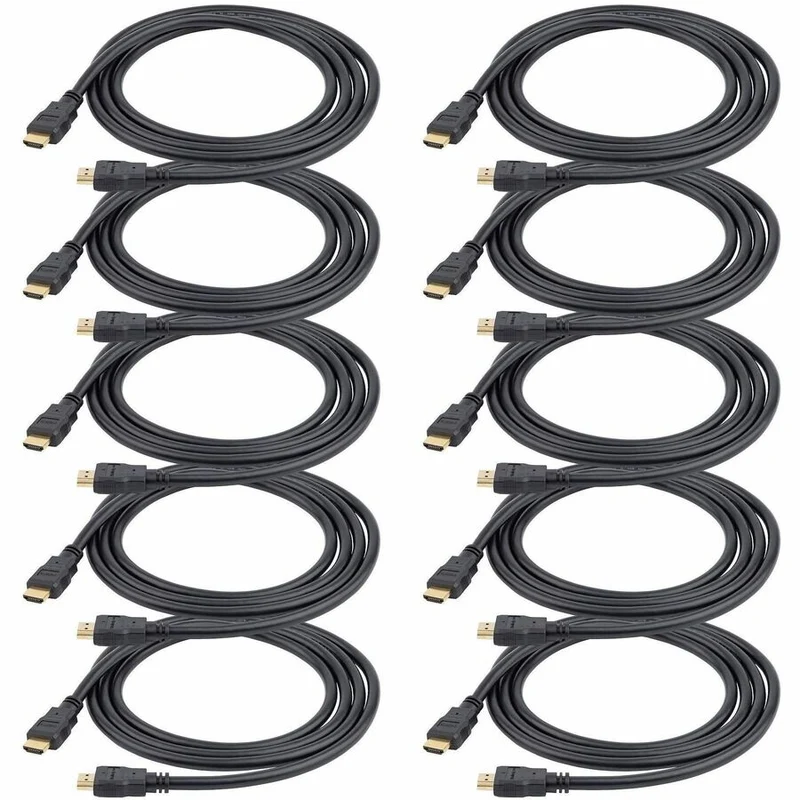 Câble HDMI StarTech.com de 3 m (0.9 pi) - Lot de 10 - Câble HDMI haute vitesse avec Ethernet, 4K 30 Hz, cordon d'écran UHD, lot de 10 Câble HDMI 1.4 HDMM310PK