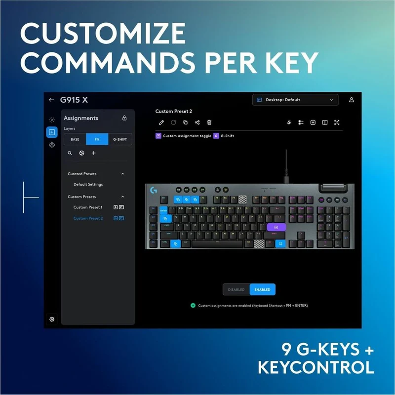 Clavier de jeu Logitech G G915 X 920-012950