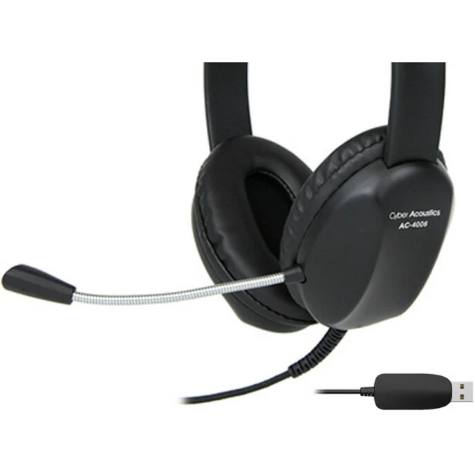 Cyber ​​Acoustics AC-4006 Casque stéréo USB AC-4006