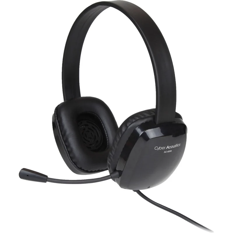 Casque stéréo Cyber ​​Acoustics avec prise unique AC-6008