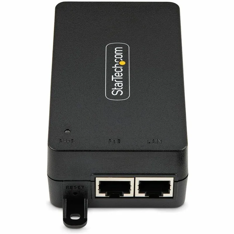 StarTech.com Injecteur PoE++ Gigabit 1 Gbit/s à 10 port, 60 W, Ethernet 2.5/5/10G/10/100/1000M, PoE++ (802.3af/at/bt), montage mural, non géré AF31XC-POE-INJECTOR