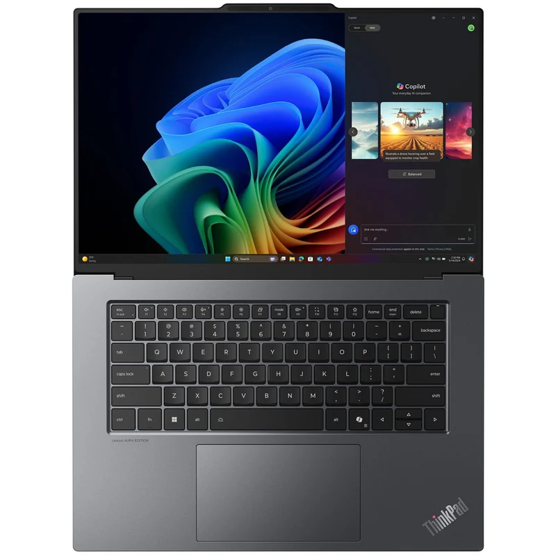 Ordinateur portable Lenovo ThinkPad X9-14 Gen 1 (21QA0000US) 14 pouces - WUXGA - Intel Core Ultra 5 226V - 16 Go - SSD 512 Go - Clavier anglais (États-Unis) - Gris arctique, noir (21QA0000US)