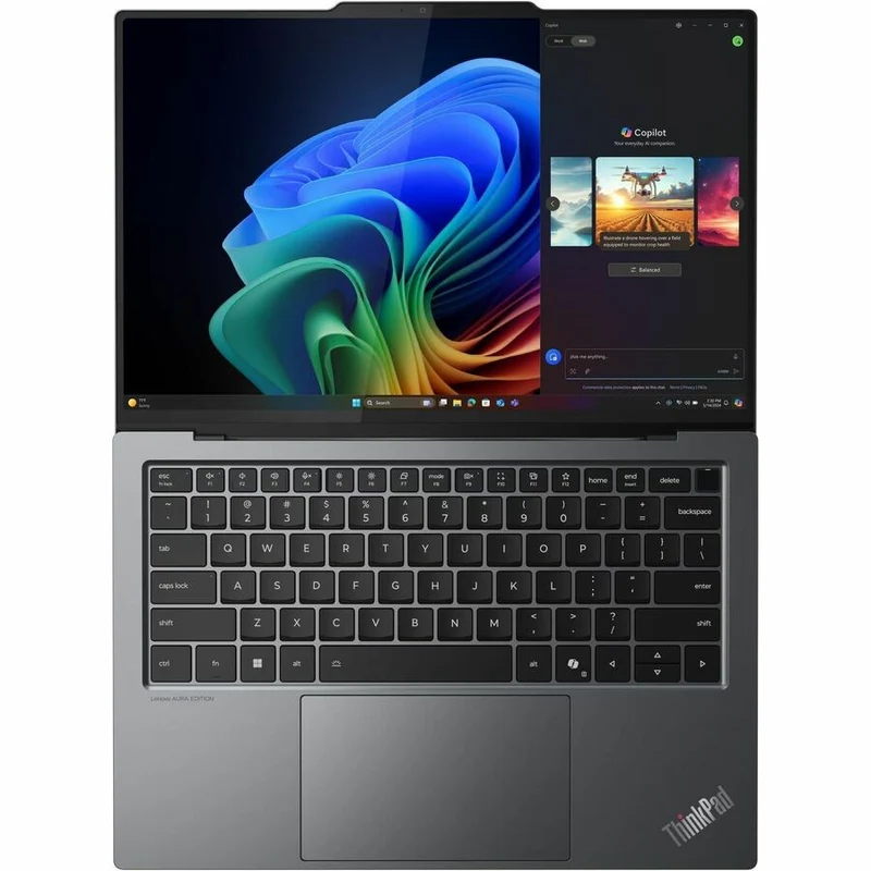 Ordinateur portable Lenovo ThinkPad X9-14 Gen 1 (21QA0004US) 14" Copilot+ - WUXGA - Intel Core Ultra 7 258V - Plateforme Intel Evo - 32 Go - SSD 1 To - Clavier anglais - Gris noir (21QA0004US)