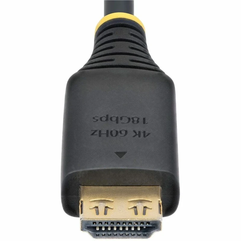 Câble HDMI haute vitesse StarTech.com de 6 m (1.8 pi) avec connecteurs Gripping, 4K 60 Hz/1440p 144 Hz, 18 Gbit/s, câble HDMI 2.0 UHD, gaine TPE HDMI2-CABLE-GRIP-6F
