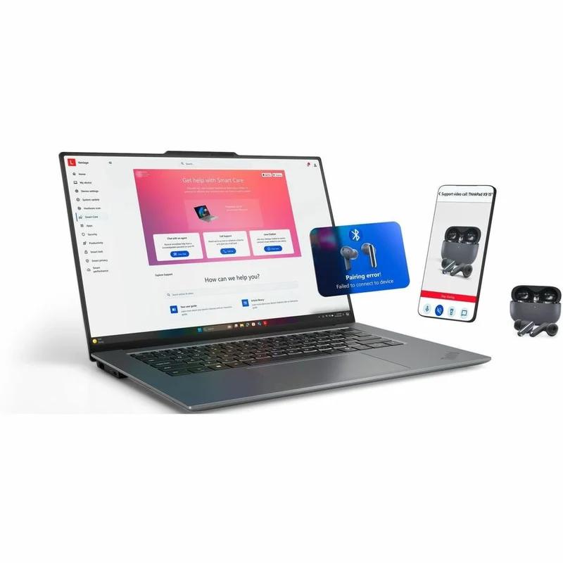 Ordinateur portable Lenovo ThinkPad X9-15 Gen 1 (21Q60027US) avec écran tactile 15.3" Copilot+ - 2.8K - Processeur Intel Core Ultra 7 258V - Plateforme Intel Evo - 32 Go - SSD 1 To - Clavier anglais - Noir, Gris (21Q60027US)