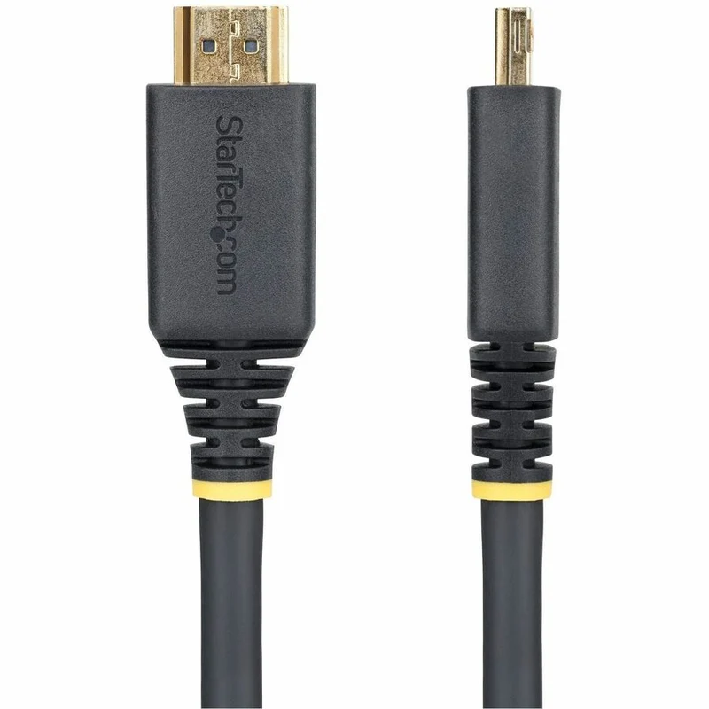 Câble HDMI haute vitesse StarTech.com de 15 m (4.5 pi) avec connecteurs Gripping, 4K 60 Hz/1440p 144 Hz, 18 Gbit/s, câble HDMI 2.0 UHD, gaine TPE HDMI2-CABLE-GRIP-15F