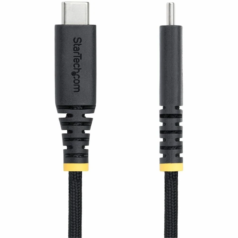 Câble de charge USB-C StarTech.com de 10 m (3 pi), verrouillage par vis latérale, PD EPR 240 W (5 A), gaine en silicone avec tresse, cordon USB 2.0 robuste, USB-IF S2CEPR3M-USBSL-CABLE