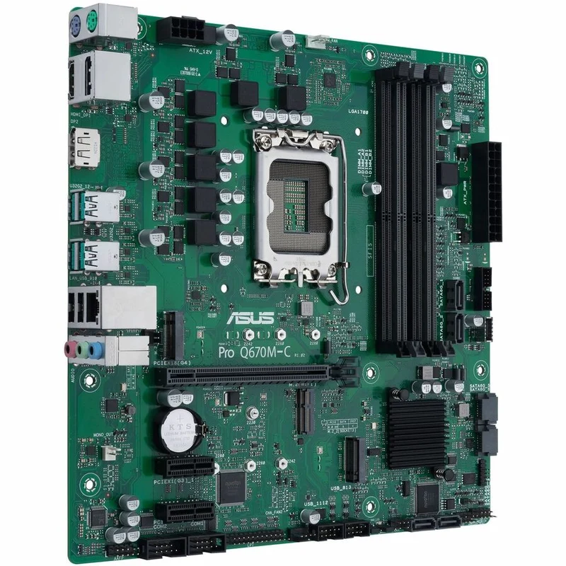 Carte mère de bureau Asus Pro Q670M-C-CSM - Chipset Intel Q670 - Socket LGA-1700 - Micro ATX PRO Q670M-C-CSM-SI