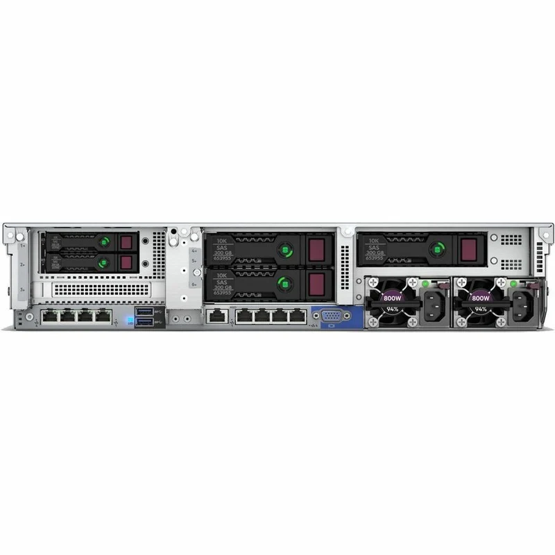 Serveur rack 380U HPE ProLiant DL10 G2 - 1 x Intel Xeon Silver 4208 2.10 GHz - 64 Go de RAM - 960 Go de SSD - (2 x 480 Go) Configuration SSD - Serial ATA, contrôleur SAS 12 Gb/s P69751-005