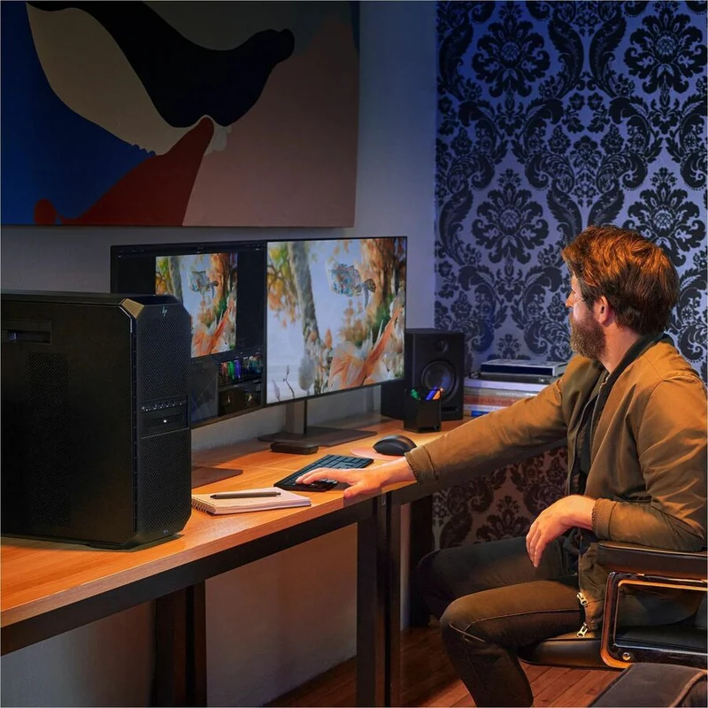 Station de travail HP Z6 G5 A - 1 x AMD Ryzen Threadripper PRO 7945WX - 16 Go - SSD 512 Go - Tour - Noir 9J2K0UT#ABC