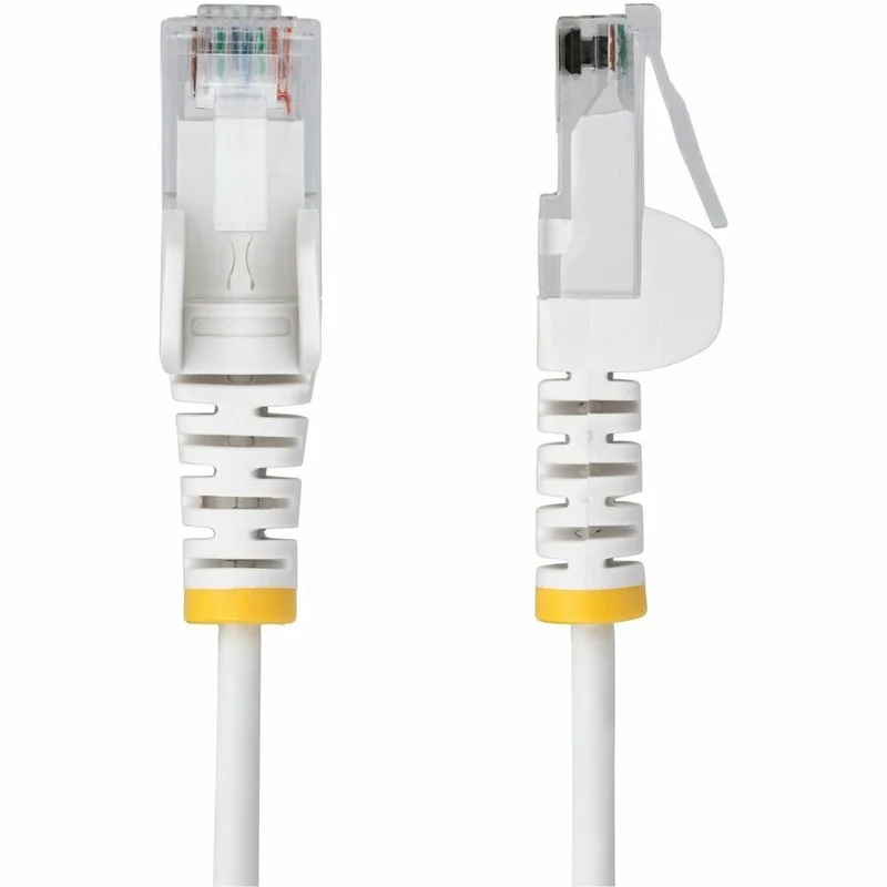 Câble Ethernet CAT50 fin blanc de 6 m StarTech.com, RJ45 fin sans accroc, UTP, LSZH, cuivre nu 28 AWG, cordon de raccordement réseau fin, testé Fluke N6PAT50WHS