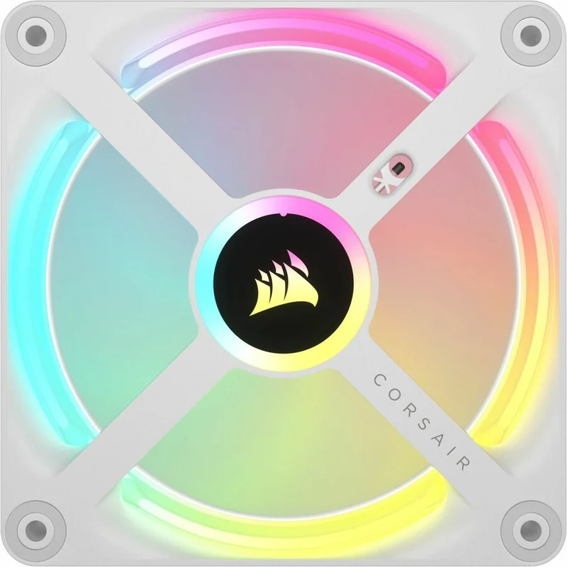 Kit d'extension pour ventilateur PC Corsair iCUE LINK QX120 RGB 120 mm PWM - Blanc CO-9051005-WW