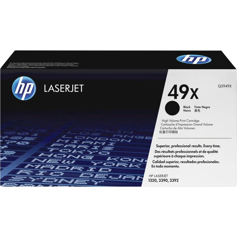 Cartouche de toner laser d'origine HP 49X (Q5949X) - Paquet unique - Noir - 1 unité Q5949X