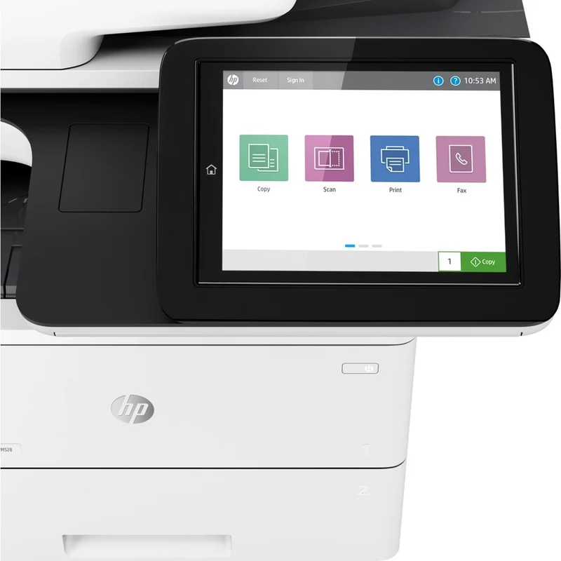 Imprimante multifonction laser HP LaserJet M528 M528dn - Copieur/Scanner monochrome - Impression monochrome 43 ppm - Impression 1200 1200 x 150000 650 - Impression recto verso automatique - 600 1 pages par mois - 64 feuilles d'entrée - Scanner couleur - XNUMX numérisation optique - Gigabit Ethernet XNUMXPVXNUMXA#BGJ