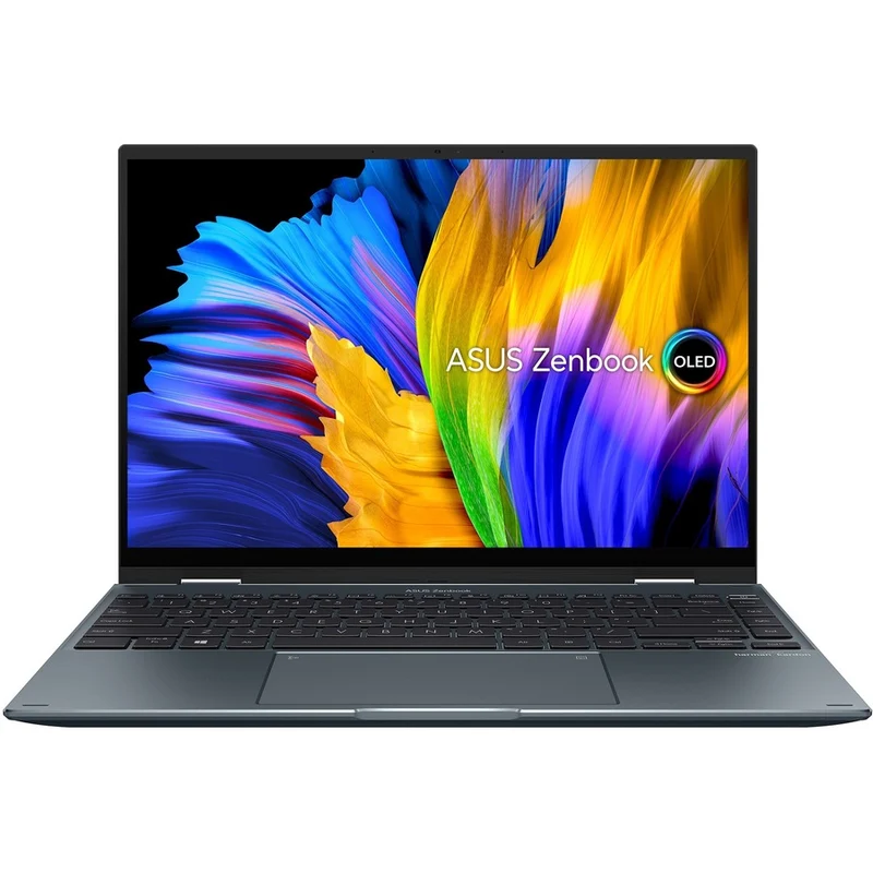 Asus Zenbook 14 Flip OLED UP5401 UP5401EA-DS59T-CA Ordinateur portable 14 en 2 convertible 1 pouces avec écran tactile 2.8K, Intel Core i5 11e génération i5-1135G7, 16 Go, SSD 512 Go, clavier anglais, gris pin UP5401EA-DS59T-CA