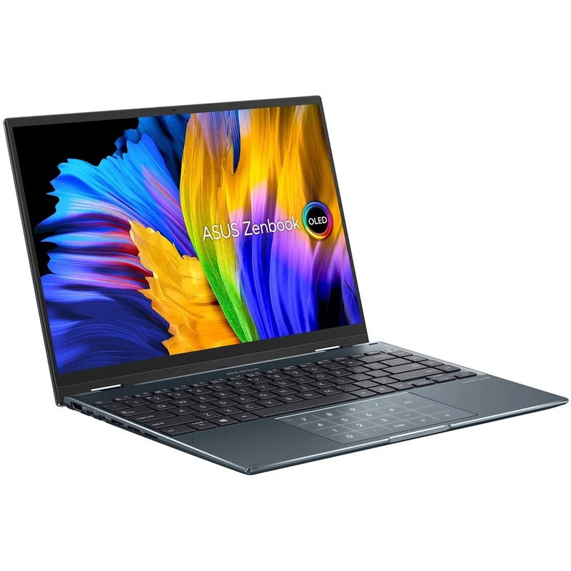 Asus Zenbook 14 Flip OLED UP5401 UP5401EA-DS59T-CA Ordinateur portable 14 en 2 convertible 1 pouces avec écran tactile 2.8K, Intel Core i5 11e génération i5-1135G7, 16 Go, SSD 512 Go, clavier anglais, gris pin UP5401EA-DS59T-CA