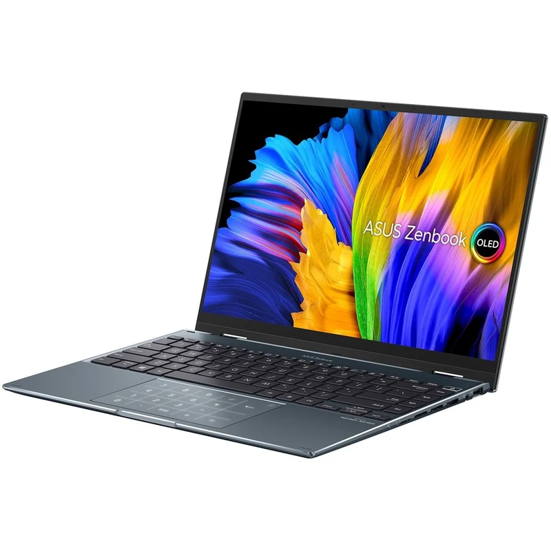 Asus Zenbook 14 Flip OLED UP5401 UP5401EA-DS59T-CA Ordinateur portable 14 en 2 convertible 1 pouces avec écran tactile 2.8K, Intel Core i5 11e génération i5-1135G7, 16 Go, SSD 512 Go, clavier anglais, gris pin UP5401EA-DS59T-CA