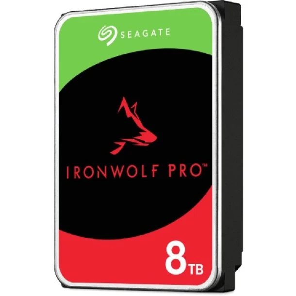 Seagate IronWolf Pro ST8000NT001 Disque dur 8 To - 3.5" interne - SATA (SATA/600) - Méthode d'enregistrement magnétique conventionnel (CMR) ST8000NT001