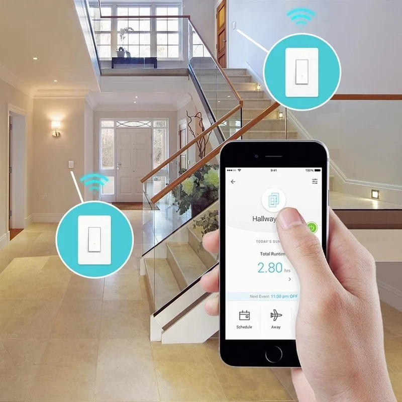 Interrupteur intelligent Wi-Fi Kasa, kit 3 voies HS210 KIT