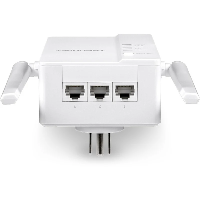 TRENDnet Wi-Fi Everywhere Kit de point d'accès sans fil CPL 1200 AV2 double bande AC1200, comprend 1 x TPL-430AP et 1 x TPL-423E, 3 x ports Gigabit, installation facile, blanc, TPL-430APK TPL-430APK