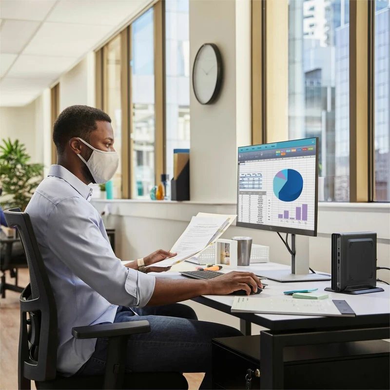 Ordinateur de bureau HP Pro Mini 400 G9 - Intel Core i5 12e génération i5-12500T - Technologie vPro - 16 Go - SSD 512 Go - Mini PC B17T4AT#ABA