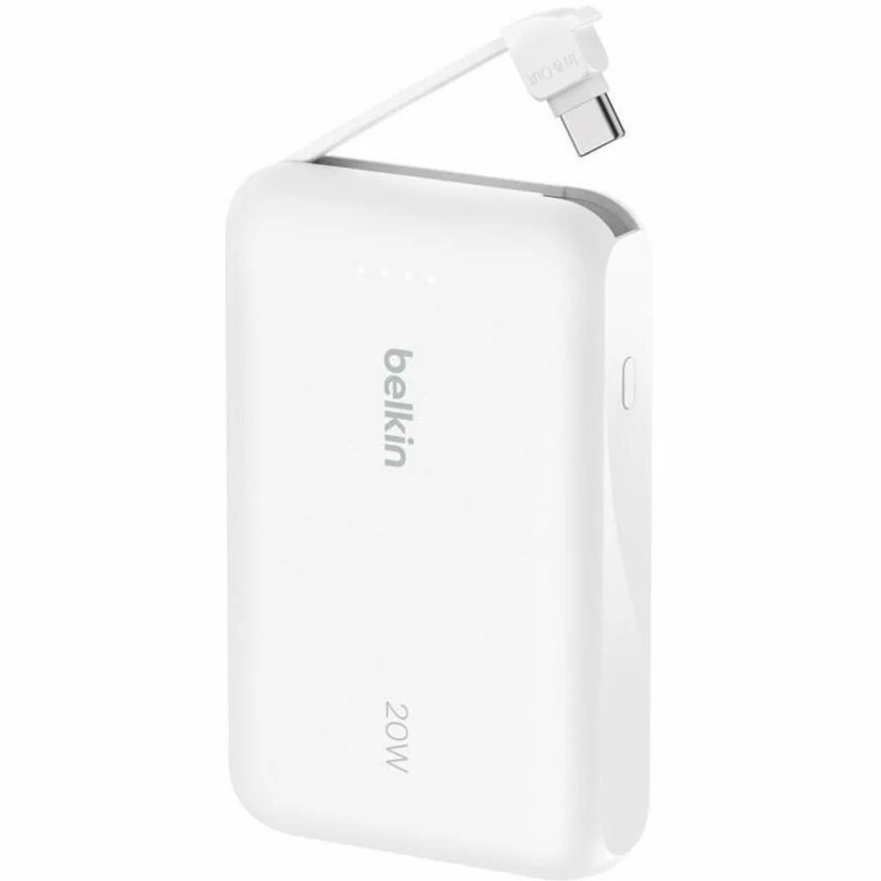 Batterie externe Belkin BoostCharge 10K avec câble intégré BPB021fqWH