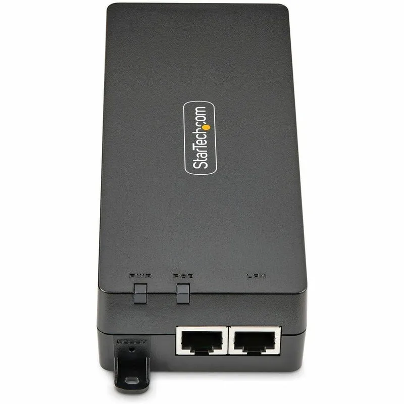 StarTech.com Injecteur PoE++ Gigabit 1 Gbit/s à 10 port, 90 W, Ethernet 2.5/5/10G/10/100/1000M, PoE++ (802.3af/at/bt), montage mural, non géré AF41XC-POE-INJECTOR