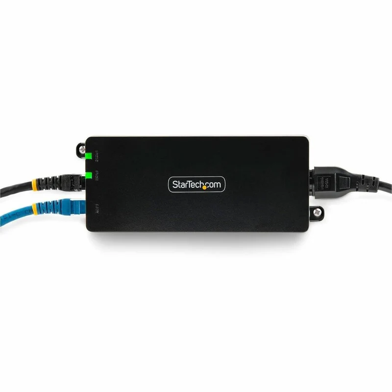 StarTech.com Injecteur PoE++ Gigabit 1 Gbit/s à 10 port, 90 W, Ethernet 2.5/5/10G/10/100/1000M, PoE++ (802.3af/at/bt), montage mural, non géré AF41XC-POE-INJECTOR