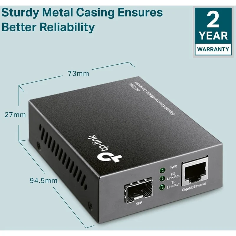 Convertisseur de média Gigabit Ethernet TP-Link MC220L MC220L