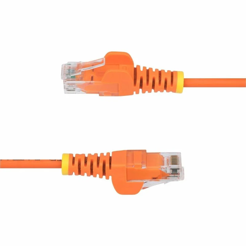 Câble Ethernet CAT5 fin orange de 6 m de StarTech.com, RJ45 fin sans accroc, UTP, LSZH, cuivre nu 28 AWG, cordon de raccordement réseau fin, testé Fluke N6PAT5ORS